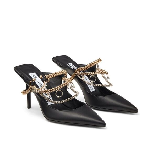 Jimmy Choo JEAN PAUL GAULTIER Bing 90MM Mules size 37.5 - Picture 1 of 16